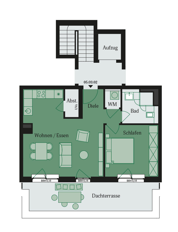 Wohnung zur Miete 1.140 € 2 Zimmer 63 m²<br/>Wohnfläche 01.04.2025<br/>Verfügbarkeit Dietrich-Bonhoeffer-Str. 14a Lämmerspiel Mühlheim 63165