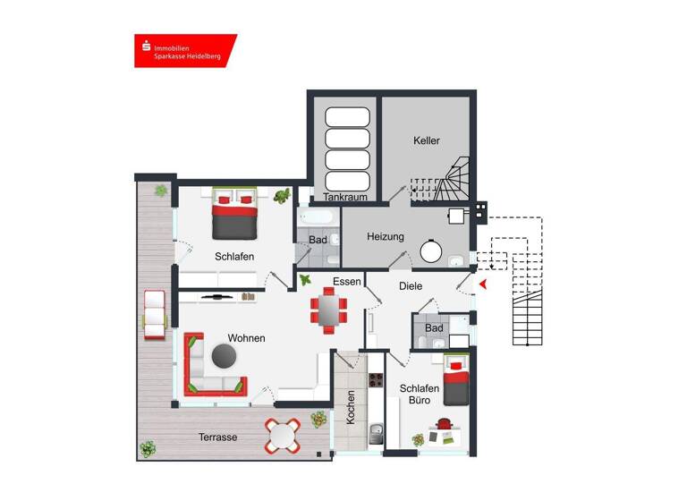Mehrfamilienhaus zum Kauf 695.000 € 6 Zimmer 220 m² 1.020 m² Grundstück Ziegelhausen Heidelberg 69118