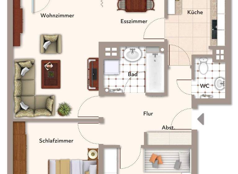 Wohnung zum Kauf 285.000 € 3,5 Zimmer 78 m² 3. Geschoss Sieglitzhof Erlangen 91054