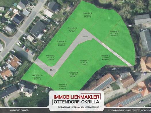 Grundstück zum Kauf 254.350 € 2.110 m² Grundstück Ottendorf-Okrilla 01458