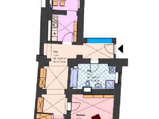 Wohnung zur Miete 495 € 2 Zimmer 94,1 m² EG frei ab sofort Brunnenstraße 21 Zittau 02763