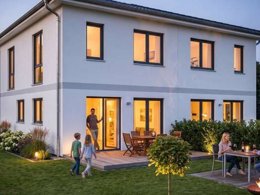 Doppelhaushälfte zum Kauf - Erstbezug 720.000 € 4 Zimmer 123 m² 465 m² Grundstück Gruna Dresden 01277