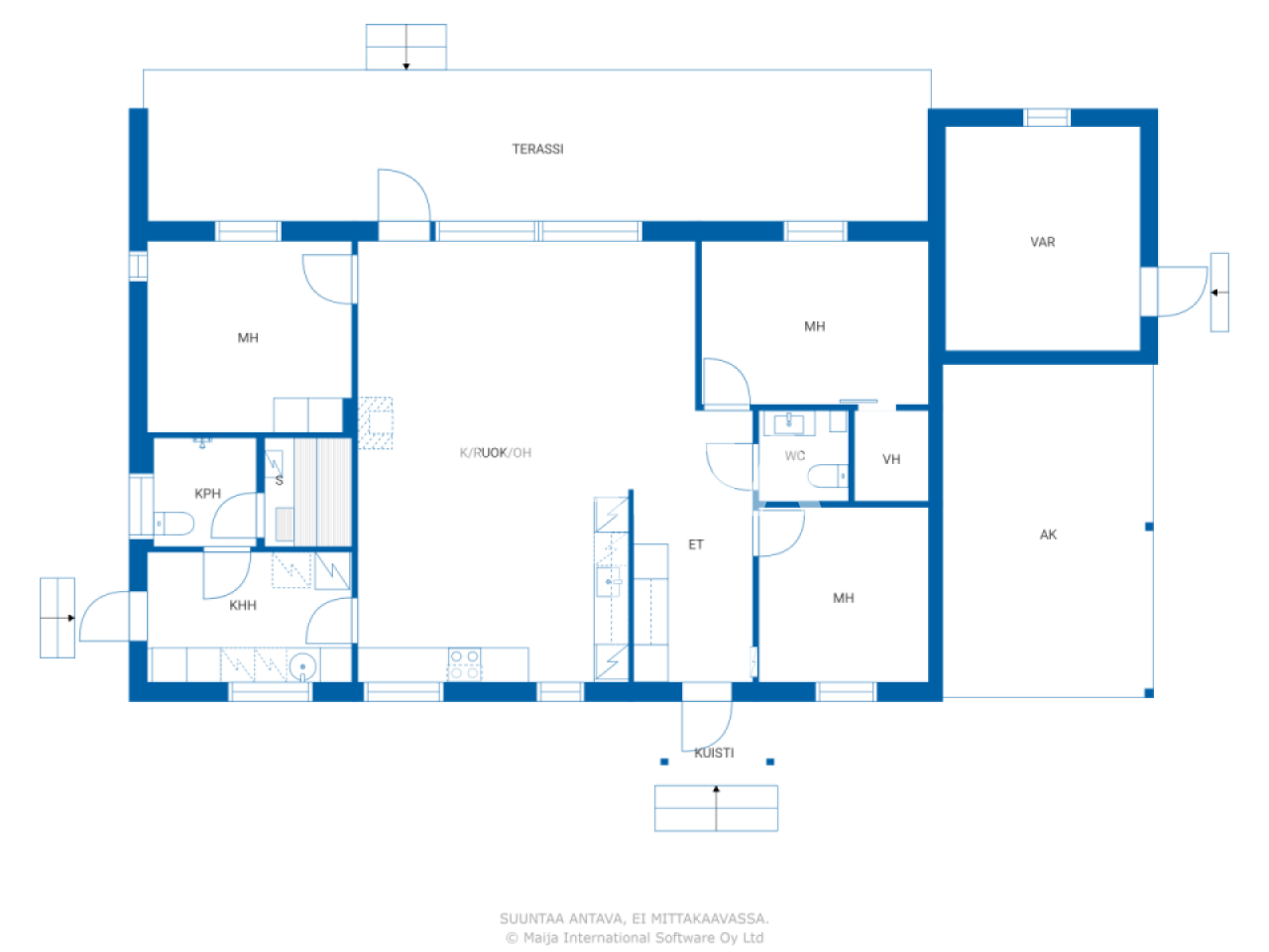 Einfamilienhaus zum Kauf 315.000 € 4 Zimmer 108 m²<br/>Wohnfläche 1.027 m²<br/>Grundstück Havukkatie 30 Jyväskylä 41120