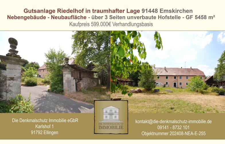 Haus zum Kauf 599.000 € 880 m² 5.458 m² Grundstück Riedelhof Emskirchen 91448