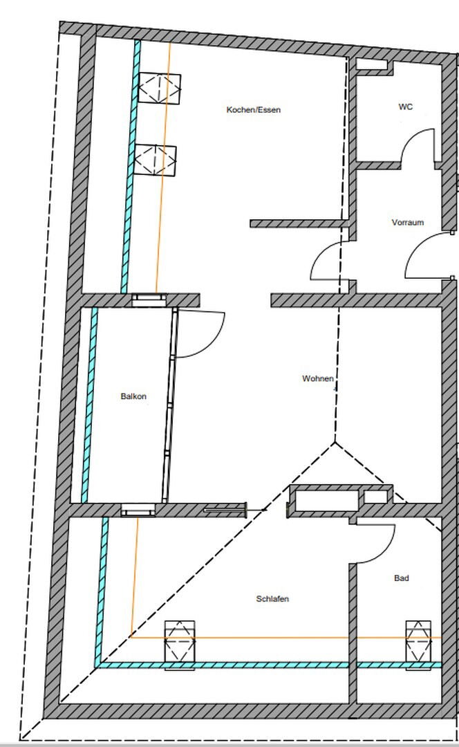 Penthouse zur Miete 1.450 € 2,5 Zimmer 80 m²<br/>Wohnfläche 3.<br/>Geschoss Westliche Stadtmauerstrasse 64 Altstadt Erlangen 91054