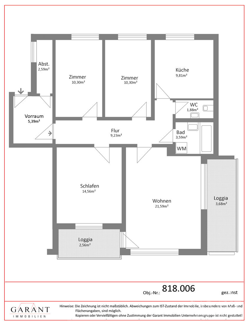 Wohnung zum Kauf 535.000 € 4 Zimmer 95 m²<br/>Wohnfläche Neuperlach München 81735