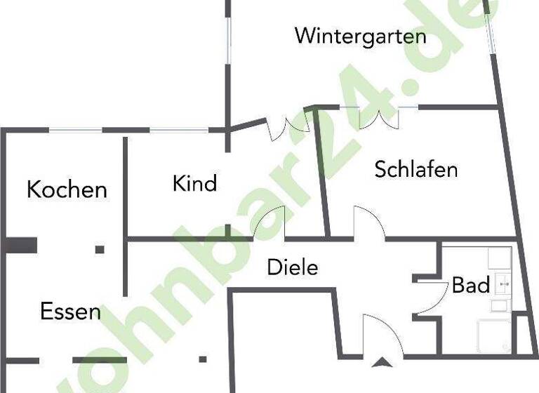 Wohnung zur Miete 935 € 4 Zimmer 105 m² 2. Geschoss Eberhardplatz 1 Biburg 93354