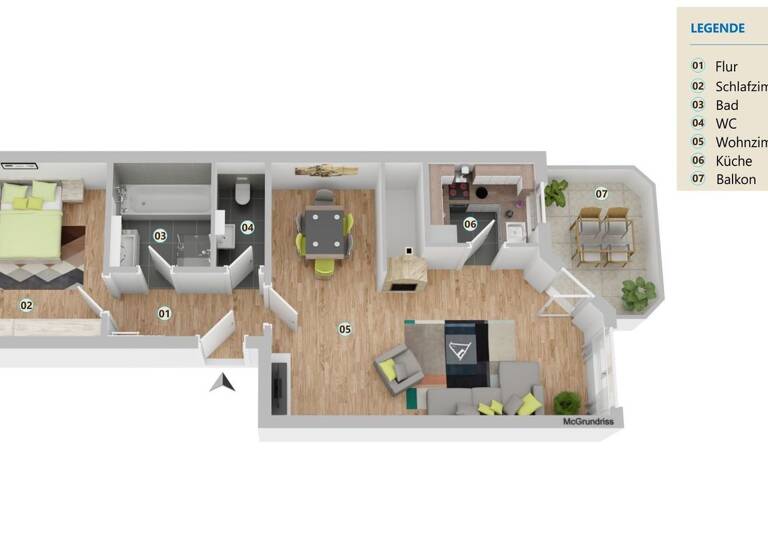 Wohnung zur Miete 891 € 2 Zimmer 66,5 m² Geschoss 2/4 frei ab 15.04.2026 Idstein 65510