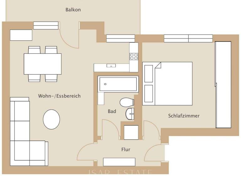 Wohnung zum Kauf 392.000 € 2 Zimmer 50 m² Untergiesing-Harlaching München 81547