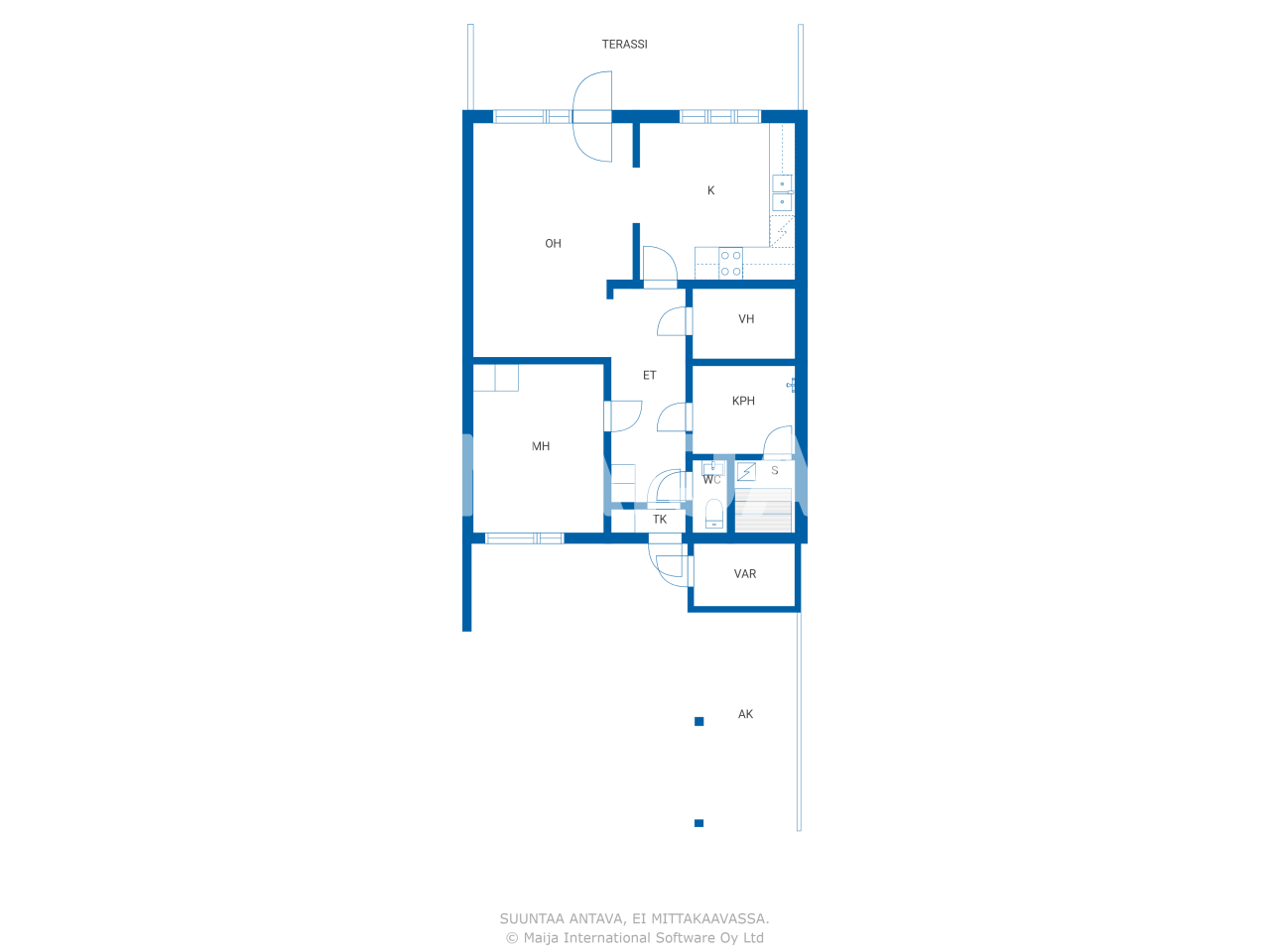 Reihenmittelhaus zum Kauf 84.000 € 2 Zimmer 65,5 m²<br/>Wohnfläche 2.780 m²<br/>Grundstück Takatie 1 Pornainen 07170