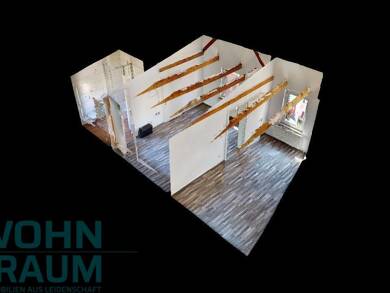 Wohnung zur Miete 260 € 1 Zimmer 28,8 m² Dachgeschoss, 2. Geschoss Große Brunnenstraße 61 Giebichenstein Halle 06114