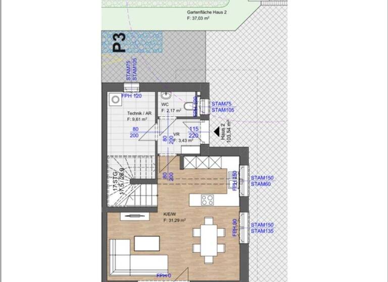 Doppelhaushälfte zum Kauf - Erstbezug 579.900 € 4 Zimmer 103,5 m² 203,4 m² Grundstück Wien, Donaustadt / Wien 22., Donaustadt 1220