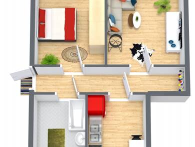 Wohnung zur Miete 265 € 2 Zimmer 48 m² 3. Geschoss Langenbach Langenweißbach 08134