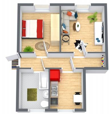 Wohnung zur Miete 265 € 2 Zimmer 48 m² 3. Geschoss Langenbach Langenweißbach 08134