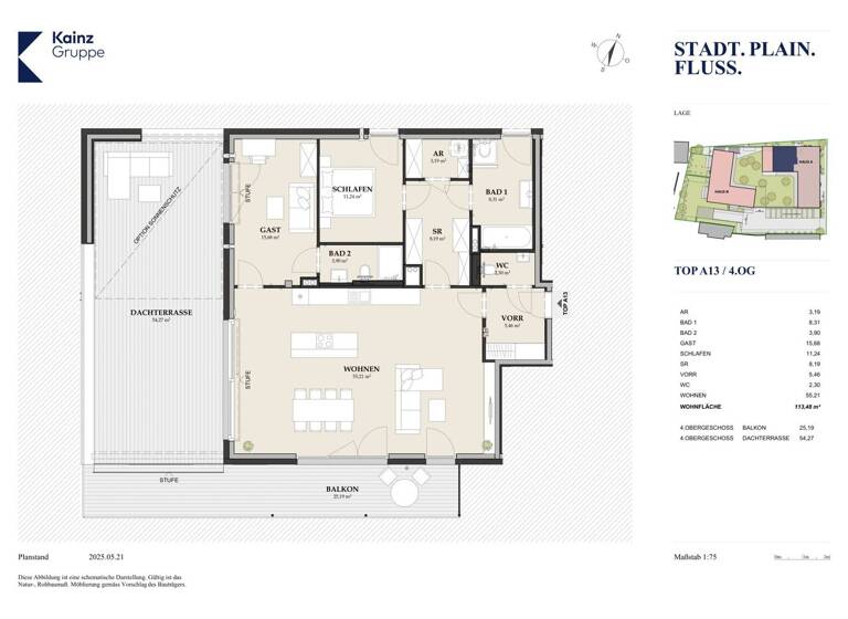Wohnung zum Kauf - Erstbezug 1.300.000 € 3 Zimmer 113,5 m² Salzburg 5020