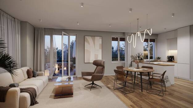Wohnung zum Kauf - Neubau provisionsfrei 463.000 € 3 Zimmer 69,5 m² 1. Geschoss Zwieseler Straße 164 Karlshorst Berlin 10318