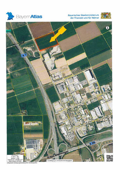 Grundstück zur Miete provisionsfrei 43.000 m² Grundstück Amendingen Memmingen 87700