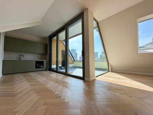 Penthouse zur Miete 2.750 € 1,5 Zimmer 70 m² 4. Geschoss frei ab 15.09.2026 Grüneburgweg 98 Westend-Nord Innenstadt II 60323