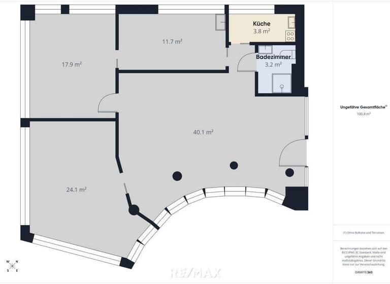 Bürofläche zur Miete 1.275 € 3 Zimmer 101 m² Bürofläche Sankt Georgen am Leithagebirge Eisenstadt 7000