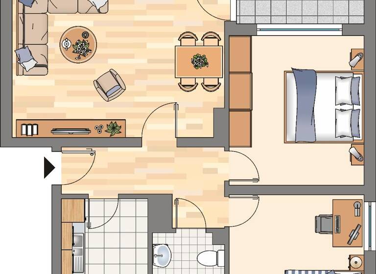 Wohnung zur Miete 479 € 3 Zimmer 63,2 m² 2. Geschoss Brucknerstraße 6 Lüdenscheid 58509