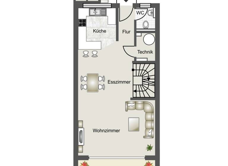 Reihenendhaus zum Kauf provisionsfrei 664.000 € 5,5 Zimmer 133 m² 200 m² Grundstück Julia-Domna-Weg 1 Wyhlen Grenzach-Wyhlen / Wyhlen 79639