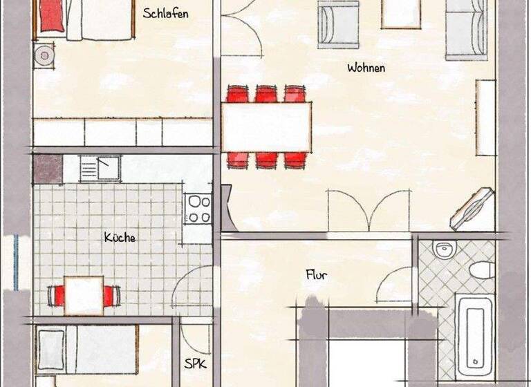 Wohnung zur Miete 925 € 3 Zimmer 108,7 m² 1. Geschoss frei ab 01.04.2026 Sankt Jürgen Straße 1 Itzehoe 25524