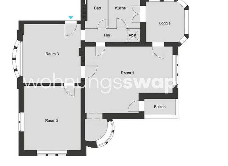 Studio zur Miete Tauschwohnung 1.040 € 3 Zimmer 140 m² 1. Geschoss Nikolassee Berlin 14129