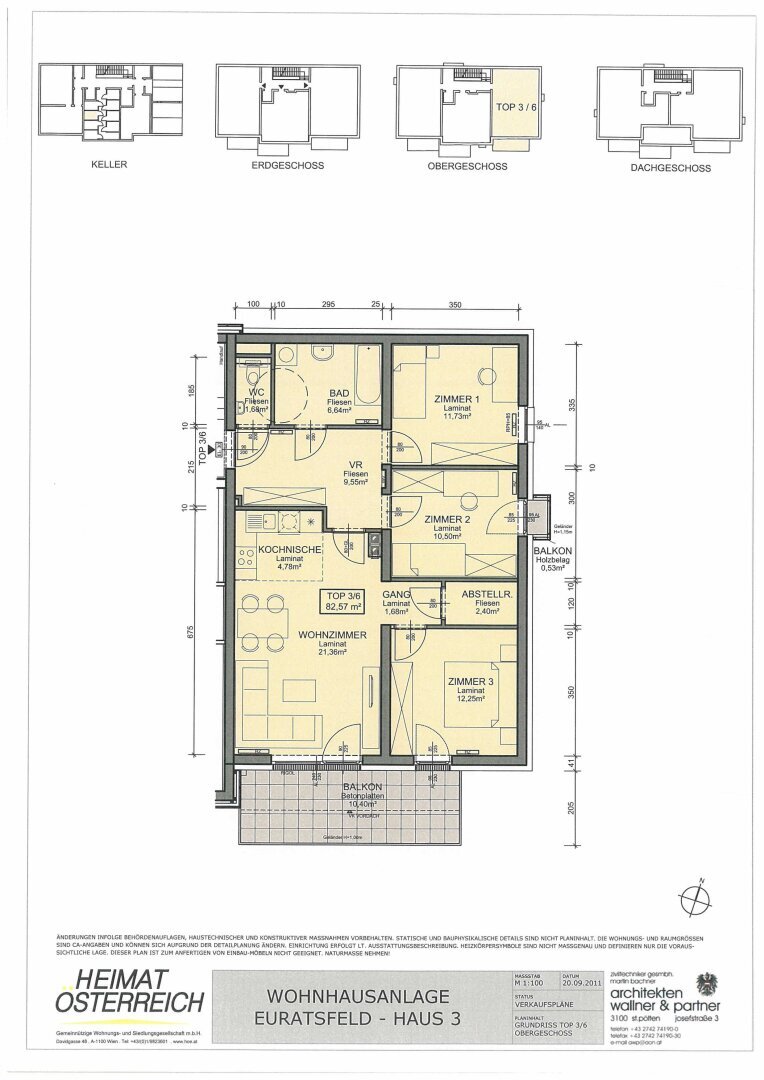 Wohnung zur Miete 900 € 4 Zimmer 81,3 m²<br/>Wohnfläche 1.<br/>Geschoss Bäckerberg, Euratsfeld Euratsfeld 3324