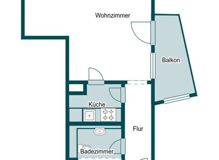 Studio zum Kauf 174.500 € 1 Zimmer 38 m² 1. Geschoss Lorenz Nürnberg 90402