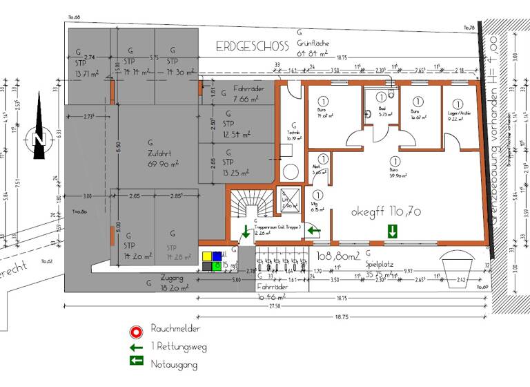 Bürofläche zum Kauf - Erstbezug provisionsfrei 459.900 € 4 Zimmer 109,5 m² Bürofläche Elsen Paderborn 33106