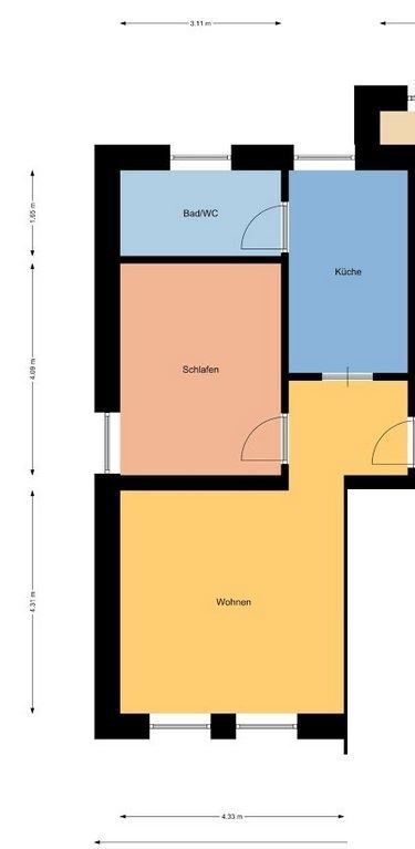 Wohnung zur Miete 300 € 2 Zimmer 42,8 m²<br/>Wohnfläche 01.02.2025<br/>Verfügbarkeit Kleinwolmsdorfer Straße 39 Radeberg Radeberg , Sachs 01454