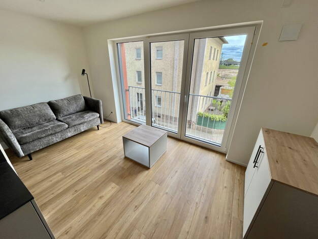 Wohnung zur Miete - Neubau 740 € 1 Zimmer 37 m² 2. Geschoss frei ab sofort Kohlenhof 60 Gostenhof Nürnberg 90429