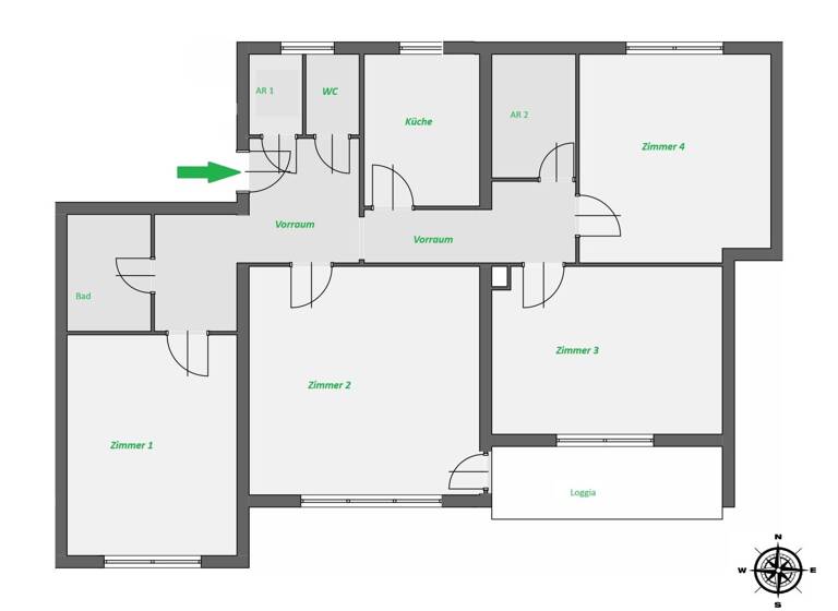 Wohnung zum Kauf 179.000 € 4 Zimmer 1. Geschoss Judendorfer Straße 33b Leoben 8700
