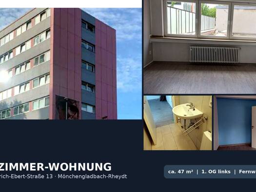 Wohnung zur Miete 520 € 2 Zimmer 47 m² 1. Geschoss Rheydt Süd 41236