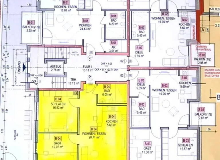 Wohnung zum Kauf provisionsfrei 320.000 € 3 Zimmer 70 m² 1. Geschoss Gebrüder-Grimm-Straße 2a Iffezheim 76473