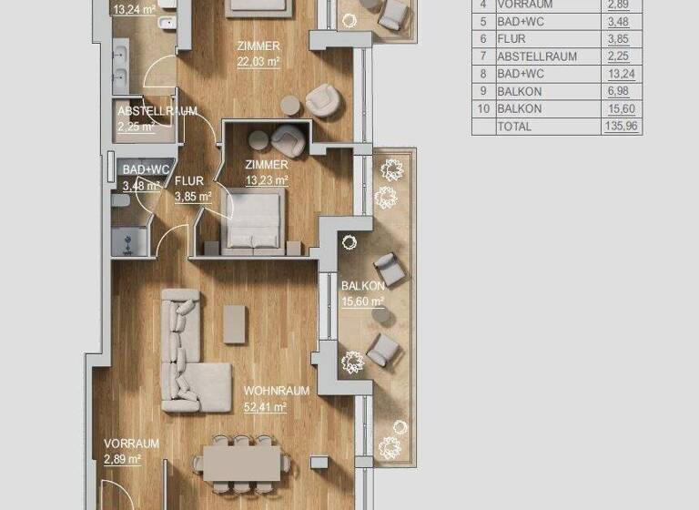 Wohnung zum Kauf - Erstbezug 1.666.000 € 3 Zimmer 113,5 m² Wien 1130