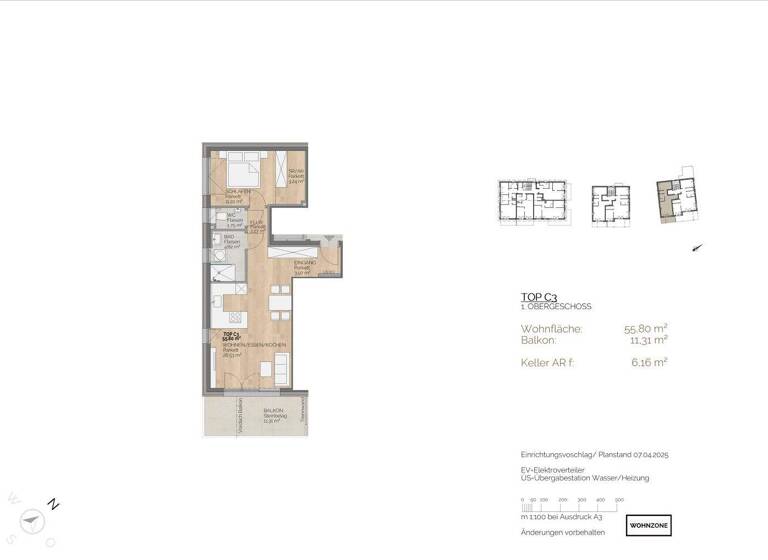 Wohnung zum Kauf - Erstbezug 2 Zimmer 55,8 m² 1. Geschoss Faak am See 9583