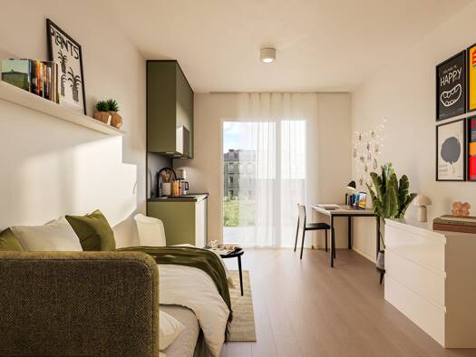 Wohnung zum Kauf - Erstbezug provisionsfrei 144.900 € 1 Zimmer 20,7 m² EG frei ab sofort Haunstetten Haunstetten - Siebenbrunn 86179