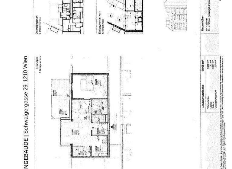 Wohnung zur Miete 781 € 2 Zimmer 53 m² 2. Geschoss Schwaigergasse Wien 1210