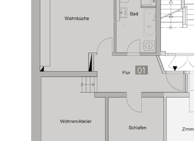Wohnung zur Miete 660 € 3 Zimmer 75 m² frei ab sofort Bahnhofstraße 35 Borna 04552