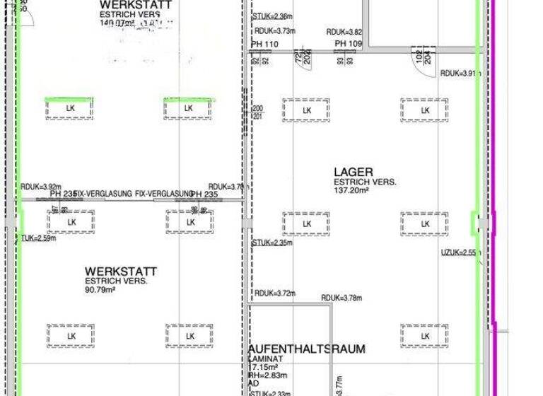Lagerhalle zur Miete 7,50 € 336 m² Lagerfläche Vösendorf 2334