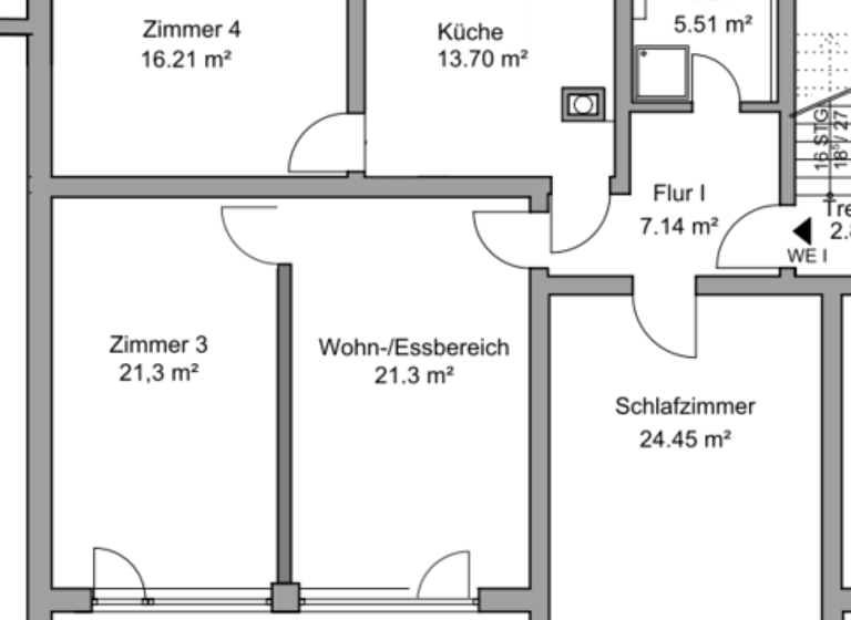 Terrassenwohnung zur Miete 1.300 € 4 Zimmer 115 m² Geschoss -1/3 frei ab sofort Mozartstraße 1 Veitshöchheim 97209