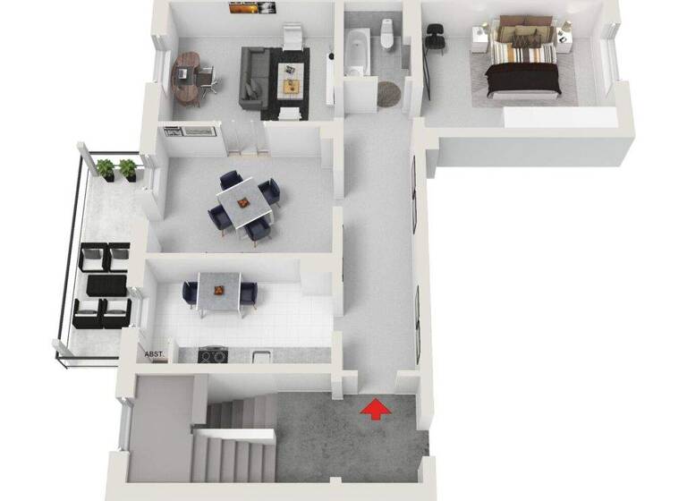 Wohnung zur Miete 1.150 € 3 Zimmer 94 m² 3. Geschoss Darmstadt 64287