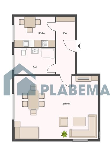 Wohnung zur Miete 396 € 1 Zimmer 36 m² 2. Geschoss Kleiner Diebsteig 25 Frankenvorstadt Stralsund 18439