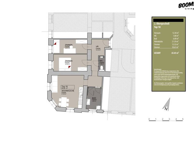 Wohnung zum Kauf 299.000 € 3 Zimmer 65,9 m² Wien 1100