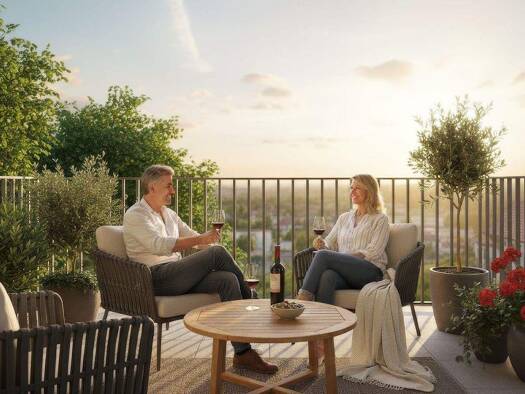 Penthouse zum Kauf - Neubau provisionsfrei 389.000 € 3 Zimmer 86,9 m² 2. Geschoss Leostraße 26 Hövelhof 33161