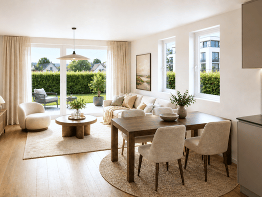 Terrassenwohnung zum Kauf - Neubau provisionsfrei 454.000 € 2 Zimmer 62,5 m² EG Alemannenstraße 11 Holzgerlingen 71088