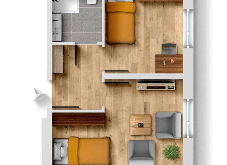 Studio zum Kauf 299.000 € 2 Zimmer 44 m² Friedrichsfehn Edewecht 26188