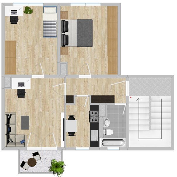 Wohnung zur Miete 392 € 3 Zimmer 65,3 m²<br/>Wohnfläche 4.<br/>Geschoss Werner-Seelenbinder-Str. 24 Gröba Riesa 01591