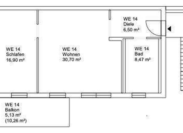 Wohnung zum Kauf 373.000 € 2 Zimmer 68 m² 1. Geschoss frei ab sofort Markgrafenstrasse 11 Rabus Nürnberg 90459